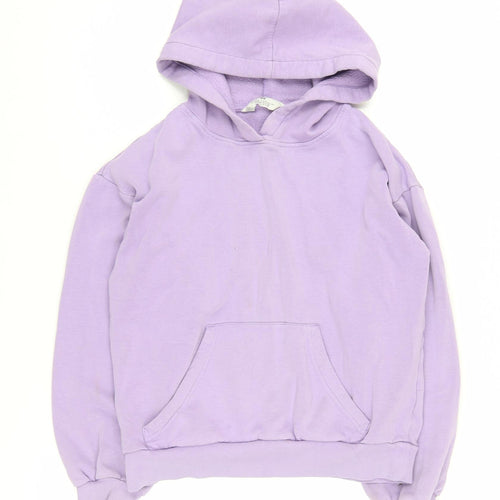 H&M Girls Purple Hoodie, Size 12-14 Years, Pullover Style