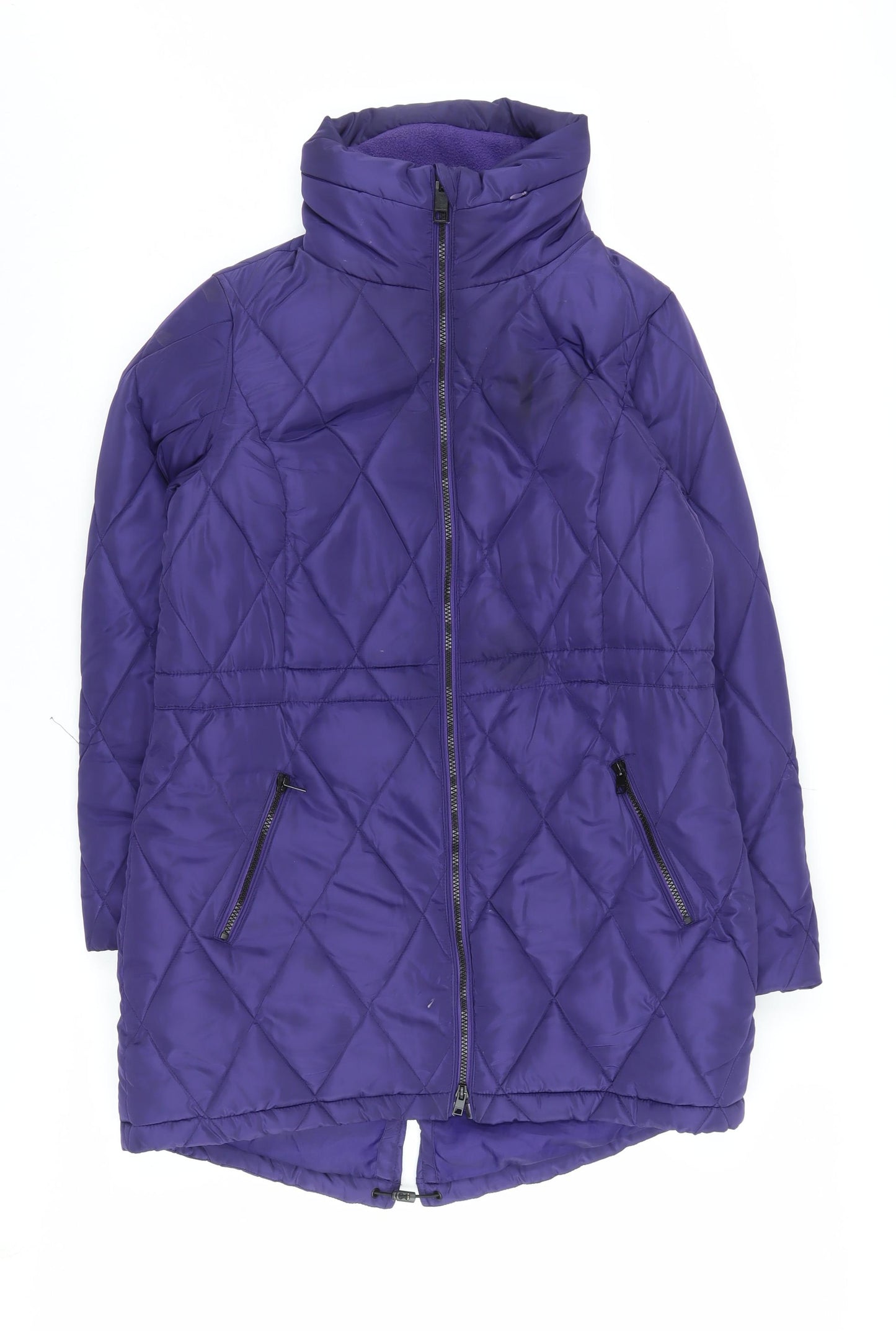 Marks and Spencer Women's Purple Quilted Jacket, Size 12
