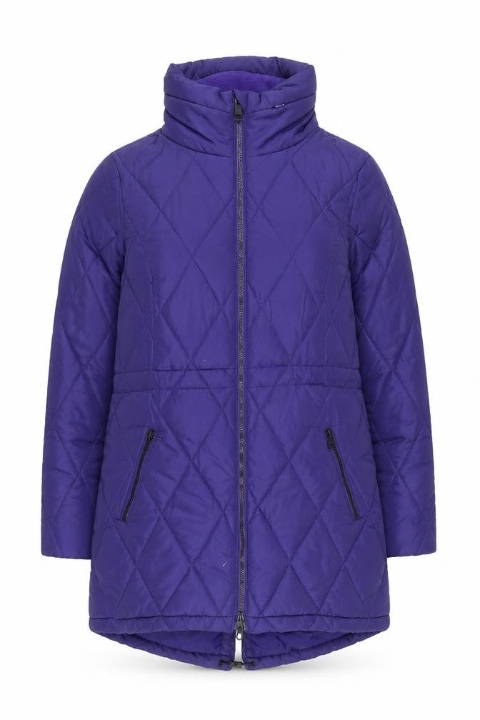 Front view of Marks & Spencer Women's Purple Quilted Jacket, size 12