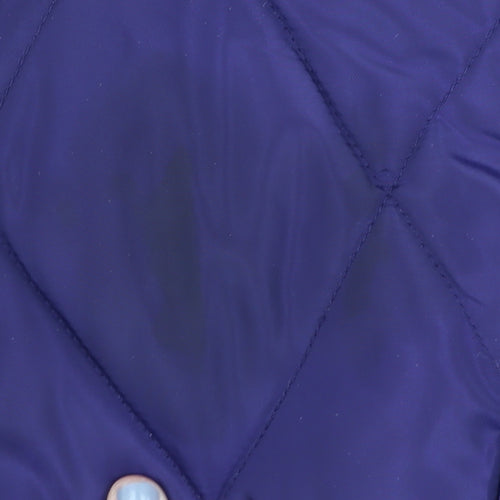 Marks and Spencer Women's Purple Quilted Jacket, Size 12