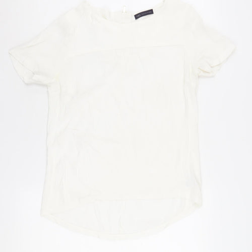 Marks and Spencer Women's White Basic T-Shirt UK 10