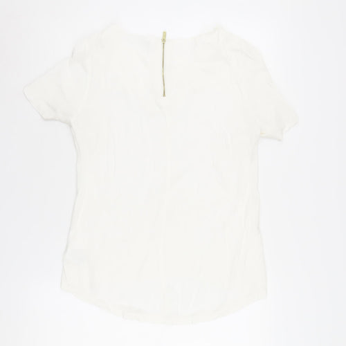 Marks and Spencer Women's White Basic T-Shirt UK 10