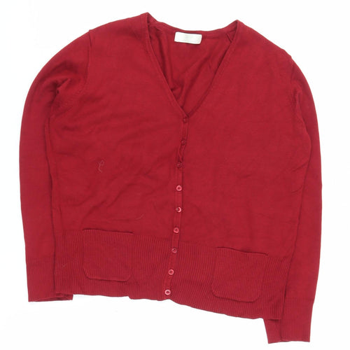 Marks and Spencer Red Women's Cardigan UK 20 V-Neck
