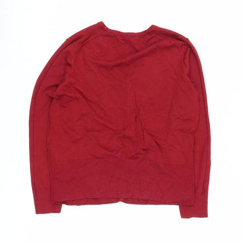 Marks and Spencer Red Women's Cardigan UK 20 V-Neck