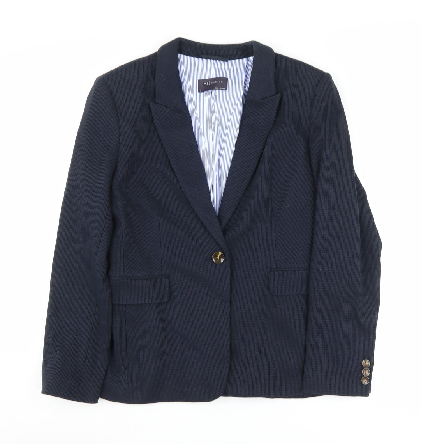Marks and Spencer Women's Blue Blazer Size 12