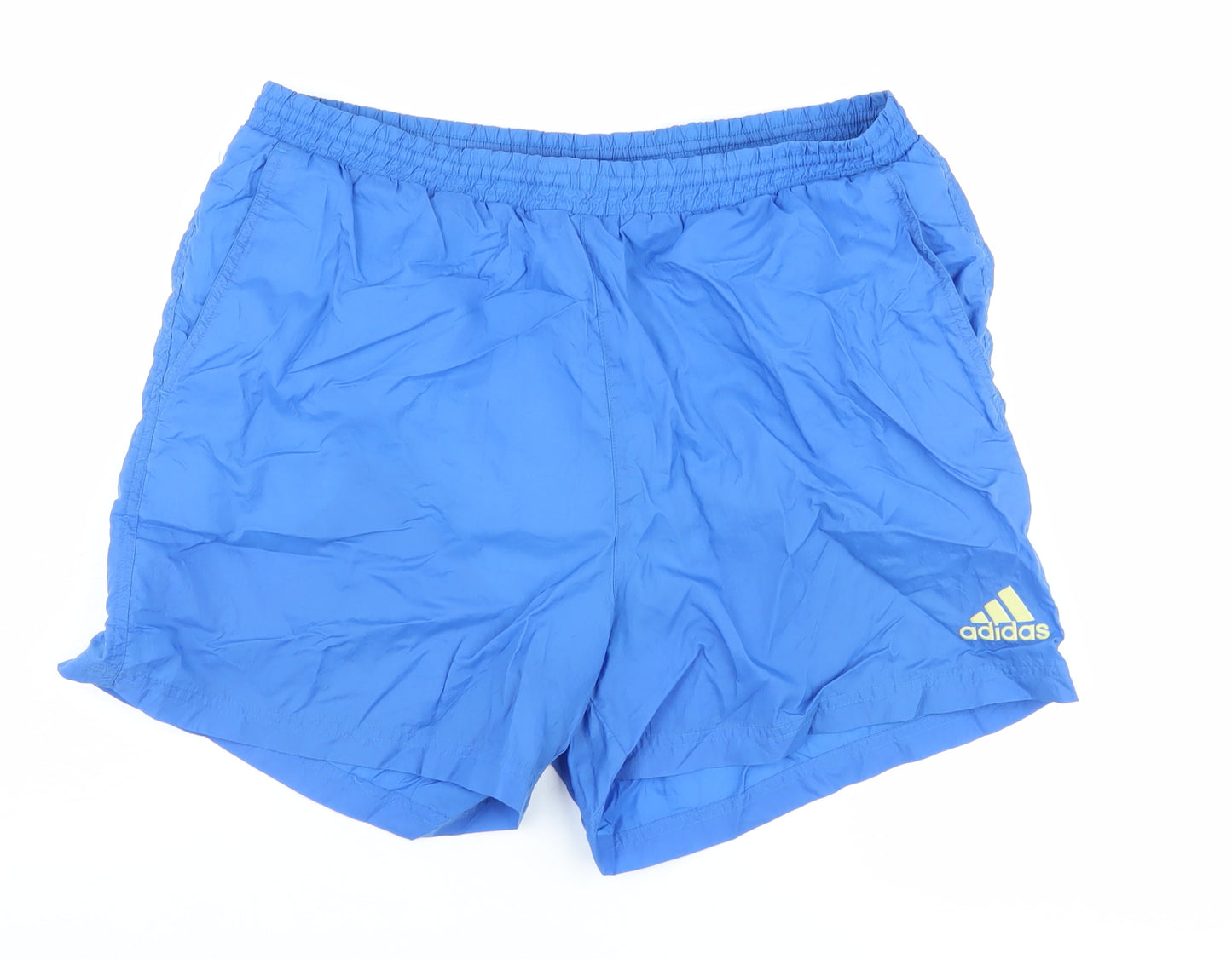 Adidas Men's Blue Athletic Shorts L Gym Running