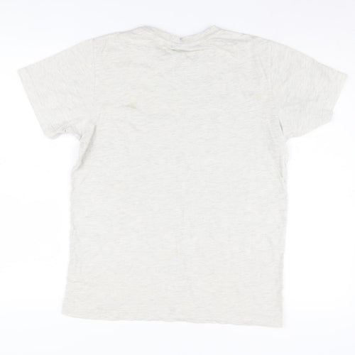 Ellesse Women's Ivory Cotton T-Shirt, Size 8