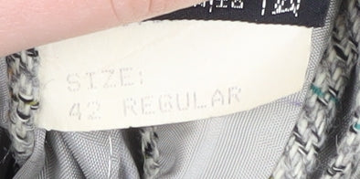 Leithäuser Grey Check Wool Blazer, 42 Regular