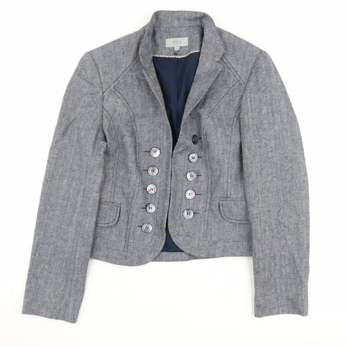Marks and Spencer Women's Grey Blazer Size 12 Regular Fit
