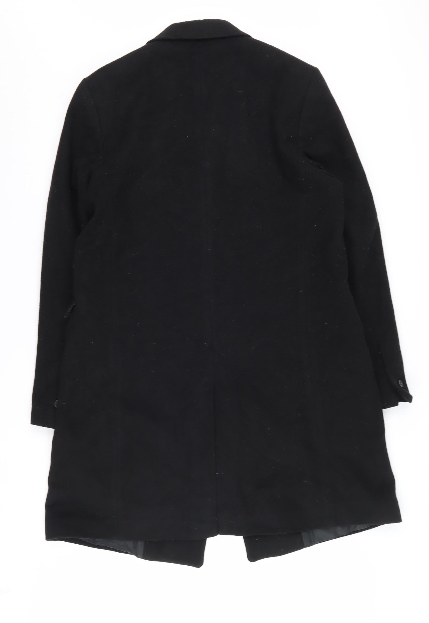 Bolongaro Trevor Women's Black Wool Overcoat, Size L
