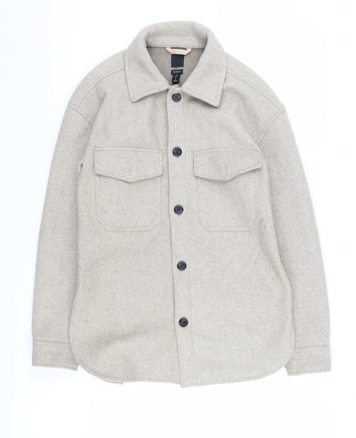 H&M Women’s Beige Collared Cardigan S