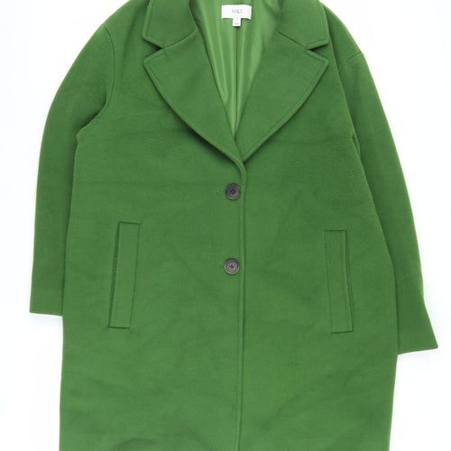 Marks and Spencer Women's Green Overcoat Size 16