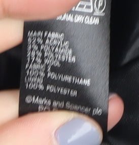 Marks and Spencer Women's Black Mid-Length Coat