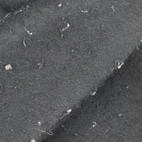 River Island Women's Black Pea Coat Size 8 Fur Trim