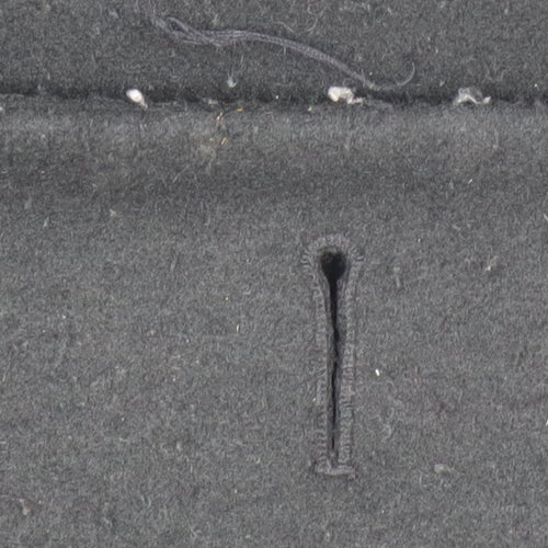 River Island Women's Black Pea Coat Size 8 Fur Trim