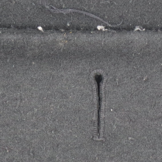 River Island Women's Black Pea Coat Size 8 Fur Trim