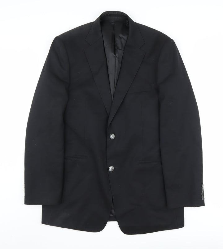 Black Label Peter Drew Men's Black Blazer 40L