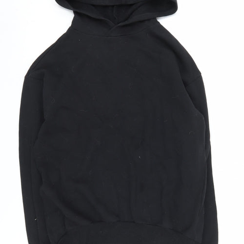 Black ASOS Women's Pullover Hoodie Size 4, Cotton Blend