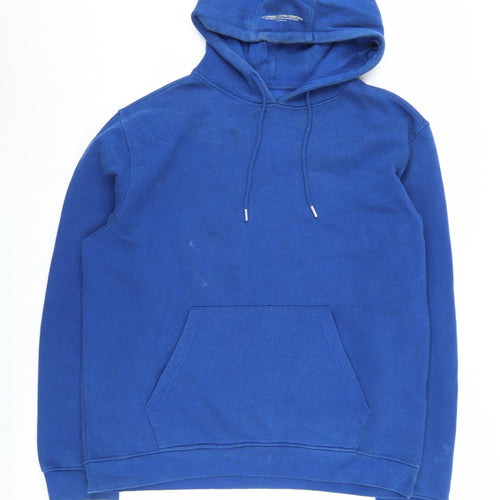 Sustainable Clothing Essentials Blue Pullover Hoodie, Unisex XL - Cotton Blend