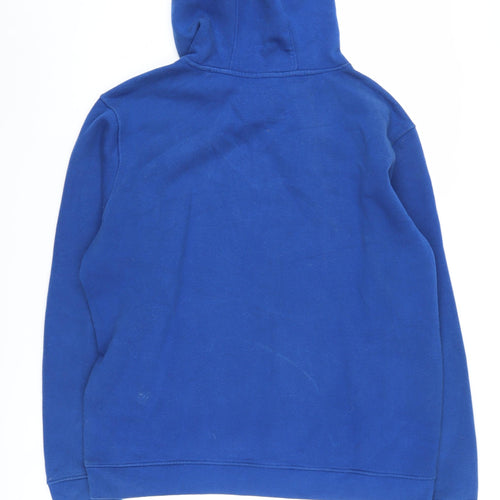 Sustainable Clothing Essentials Blue Pullover Hoodie, Unisex XL - Cotton Blend
