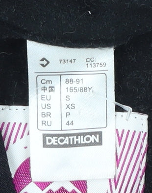 Decathlon Women's Black Slim Fit Basic Jacket S