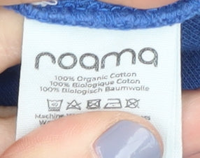 Roama Women's Blue Roll Neck Jumper Size 14