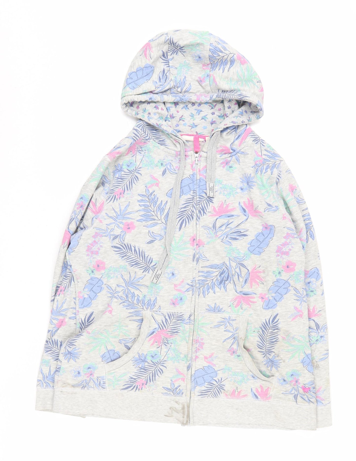 Country Rose Women's Multicoloured Floral Full Zip Hoodie M