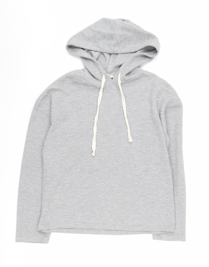 Zara Women’s Grey Pullover Hoodie, Size 26