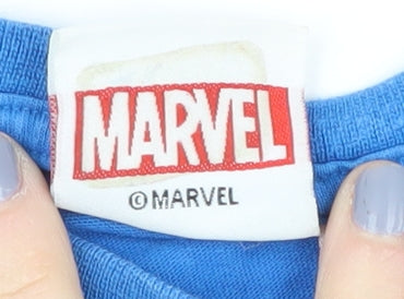 Marvel Boys Blue T-Shirt, 4-5 Years, Superhero Graphic