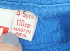 Marvel Boys Blue T-Shirt, 4-5 Years, Superhero Graphic