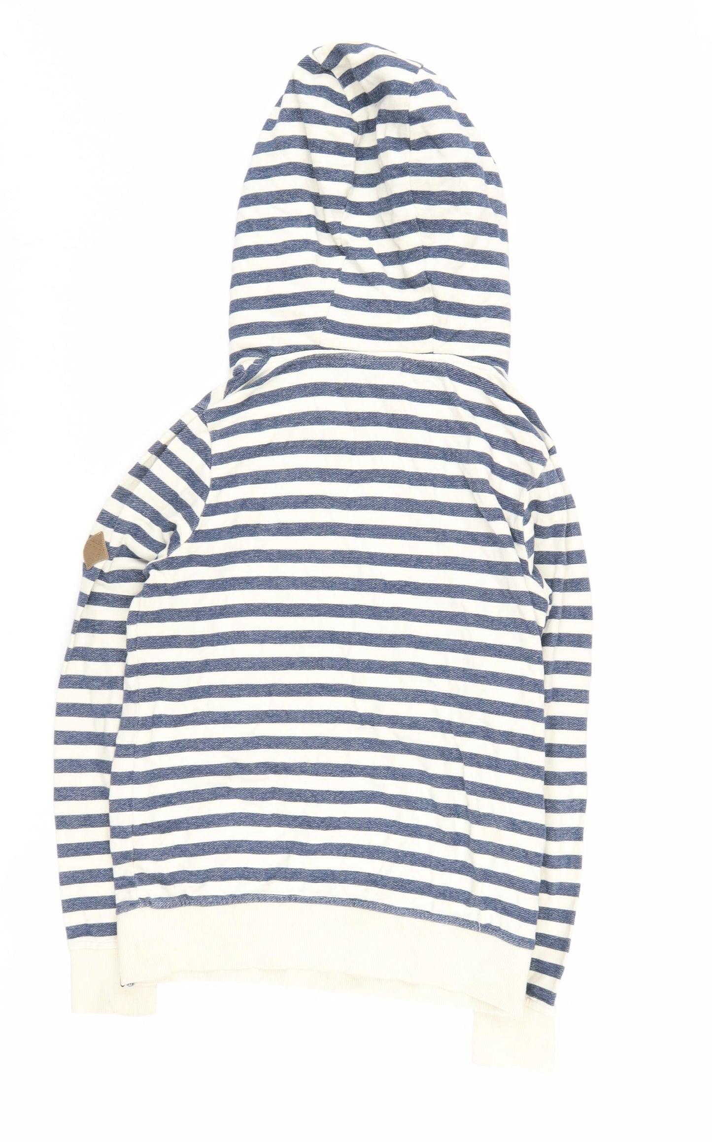 Animal Women's Blue Striped Hoodie Size 10 with Drawstring