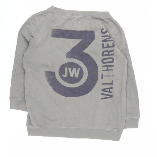 Jack Wills Women Grey Pullover Sweatshirt UK 10