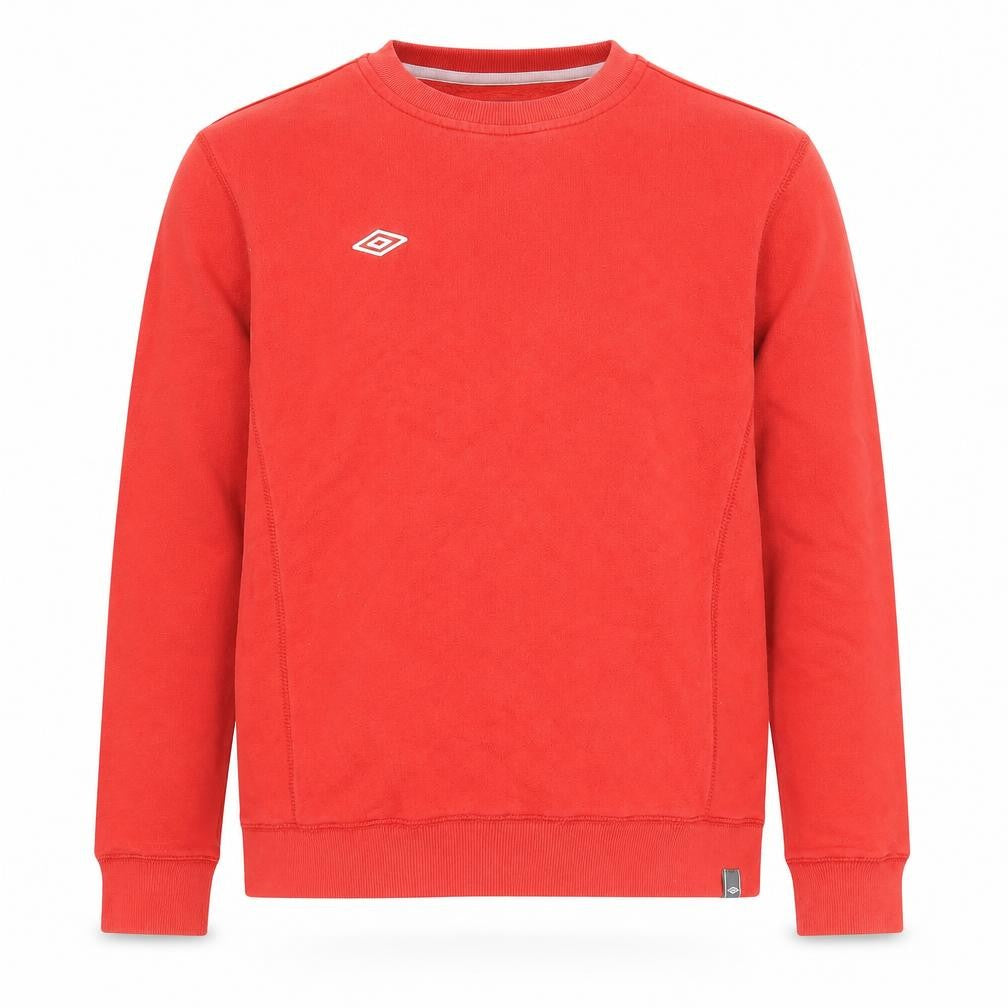 Front view of Umbro boys’ xl red pullover sweatshirt