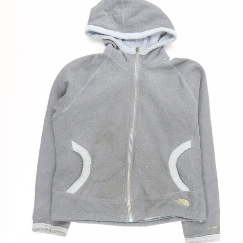 The North Face Women's Grey Fleece Jacket Size L Outdoor