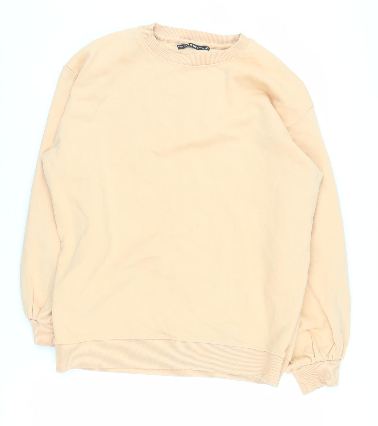 Threadbare Women's Beige Crew Neck Sweatshirt Size 12