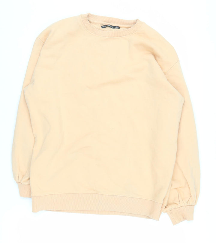 Threadbare Women's Beige Crew Neck Sweatshirt Size 12