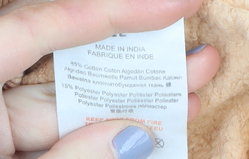 Threadbare Women's Beige Crew Neck Sweatshirt Size 12