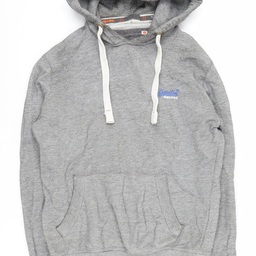 Superdry Men's Grey Hoodie S Pullover Fleece
