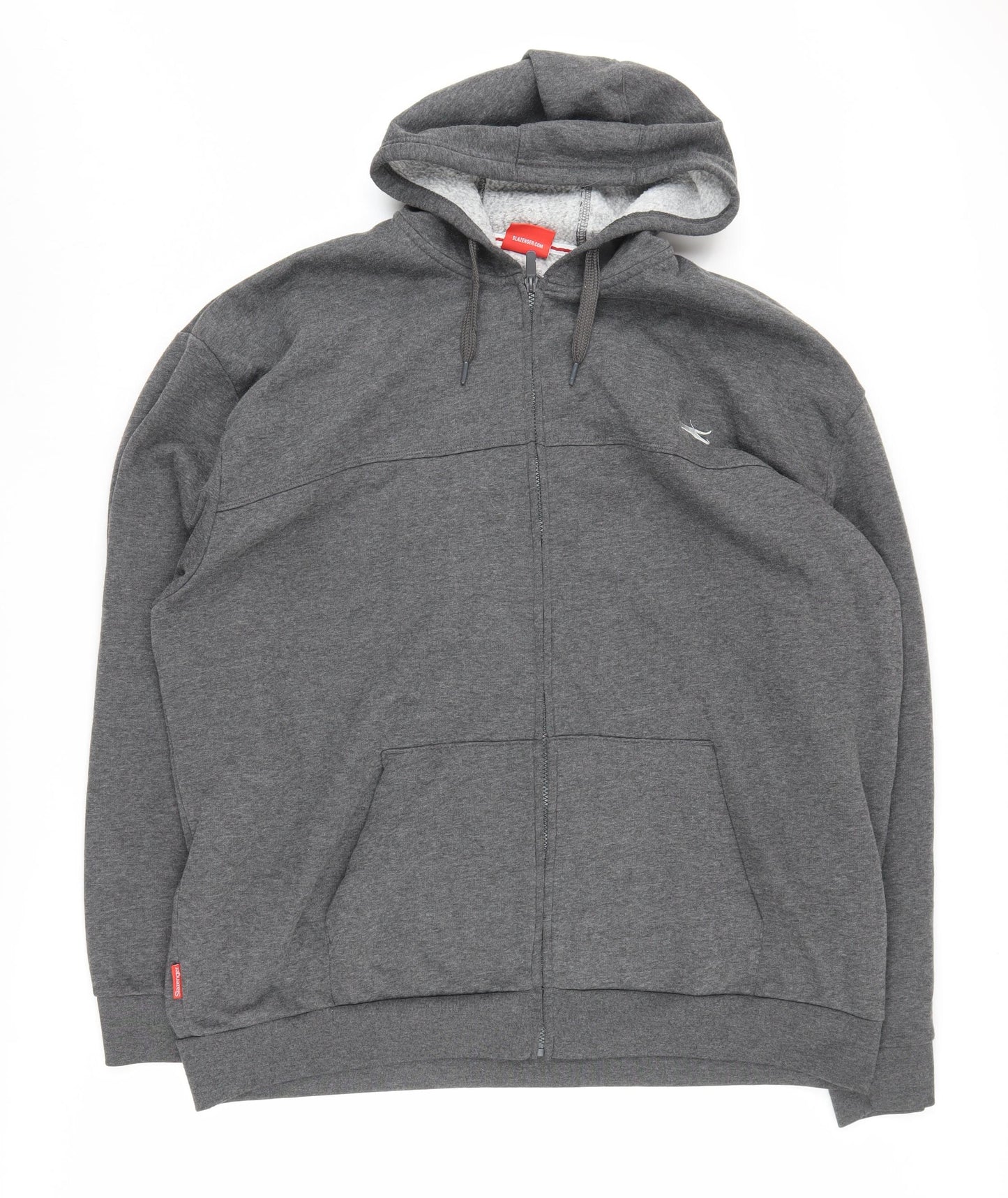 Slazenger Men's Grey 4XL Full Zip Hoodie
