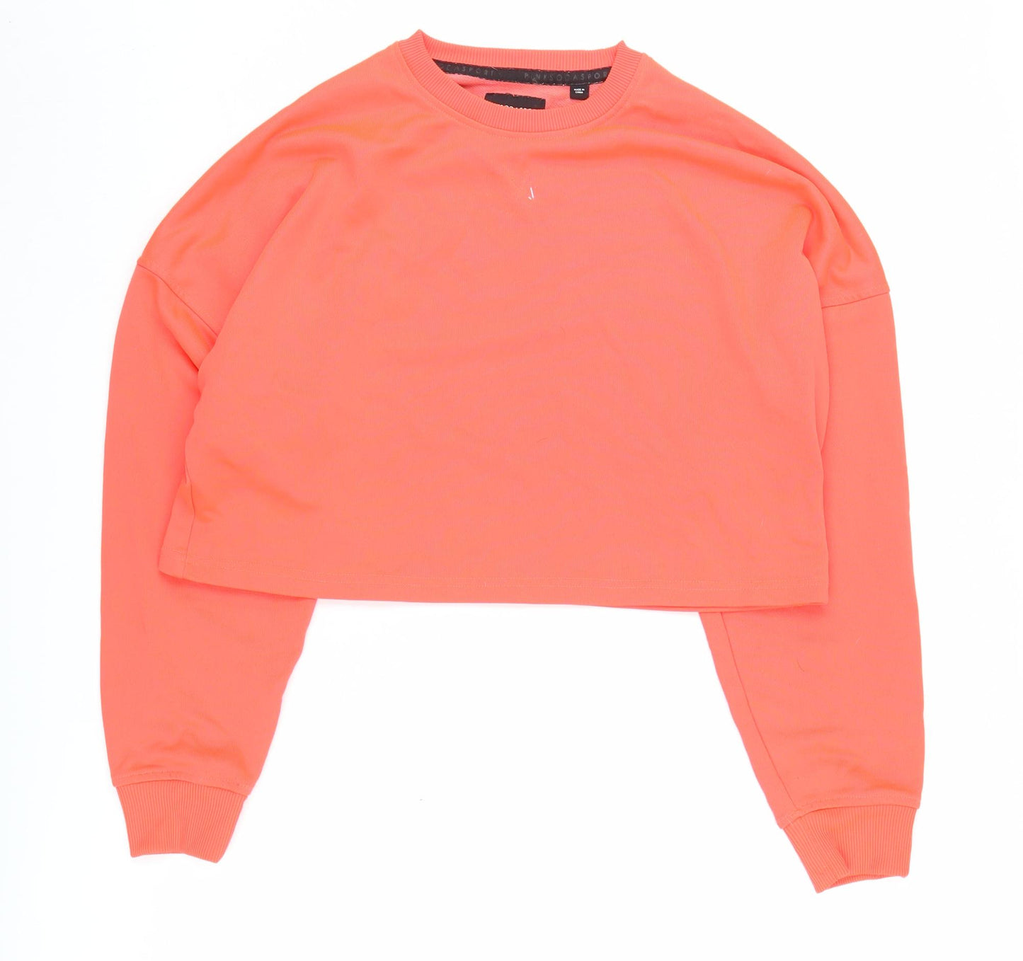 Pink Soda Sport Women's Orange Crop Sweatshirt UK 12