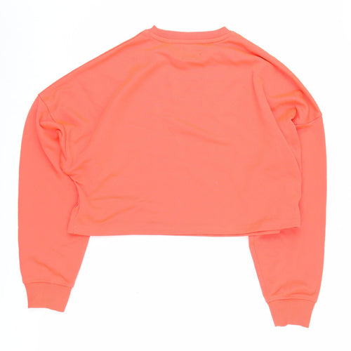 Pink Soda Sport Women's Orange Crop Sweatshirt UK 12