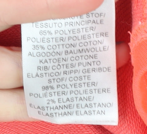 Pink Soda Sport Women's Orange Crop Sweatshirt UK 12