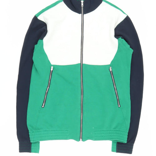 Whistles Women's Green XS Full Zip Cotton Jacket