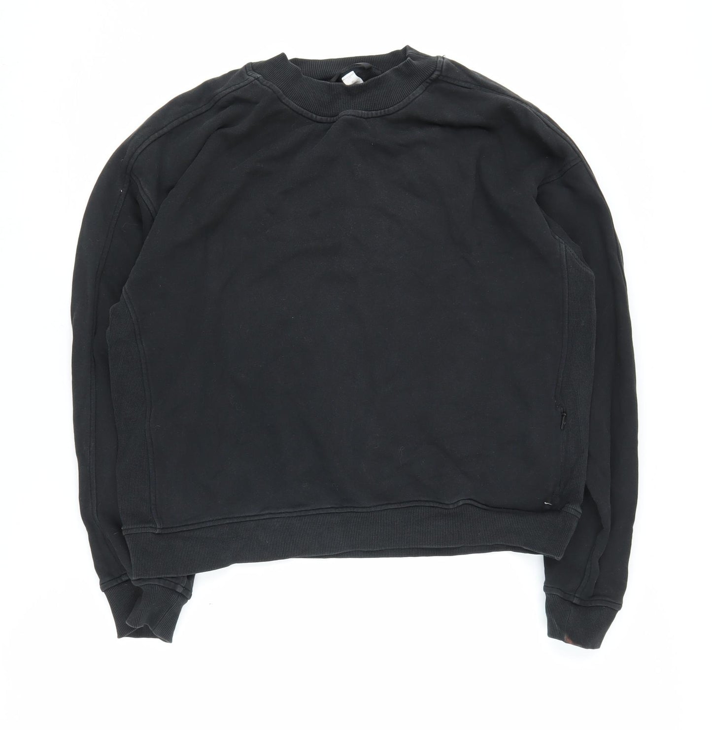 Lululemon Women's Black Pullover Sweatshirt, Size 10, Cotton