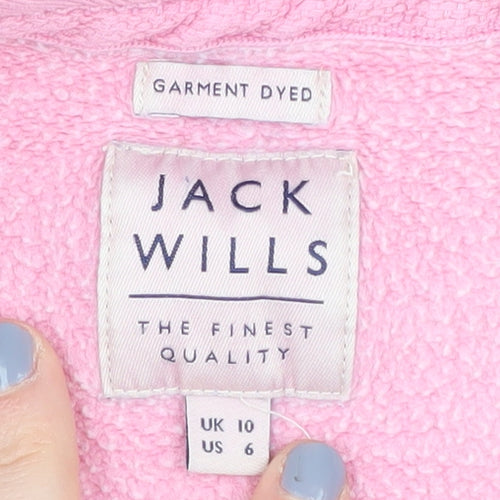 Jack Wills Women's Pink Crew Neck Sweatshirt Size 10