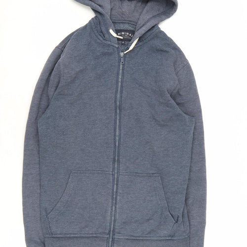 Criminal Men's Blue Full Zip Hoodie S