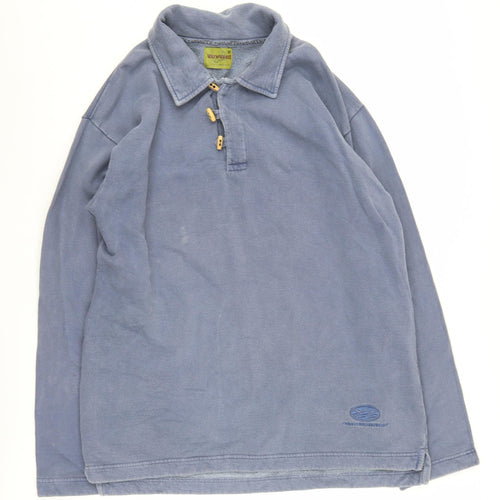 Waiwurrie Men's Blue Henley Hoodie M