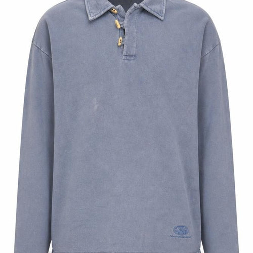Waiwurrie Men's Blue Henley Hoodie M
