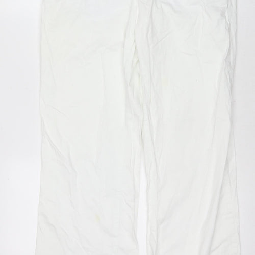 Calvin Klein Women's White Casual Trousers W31 L34