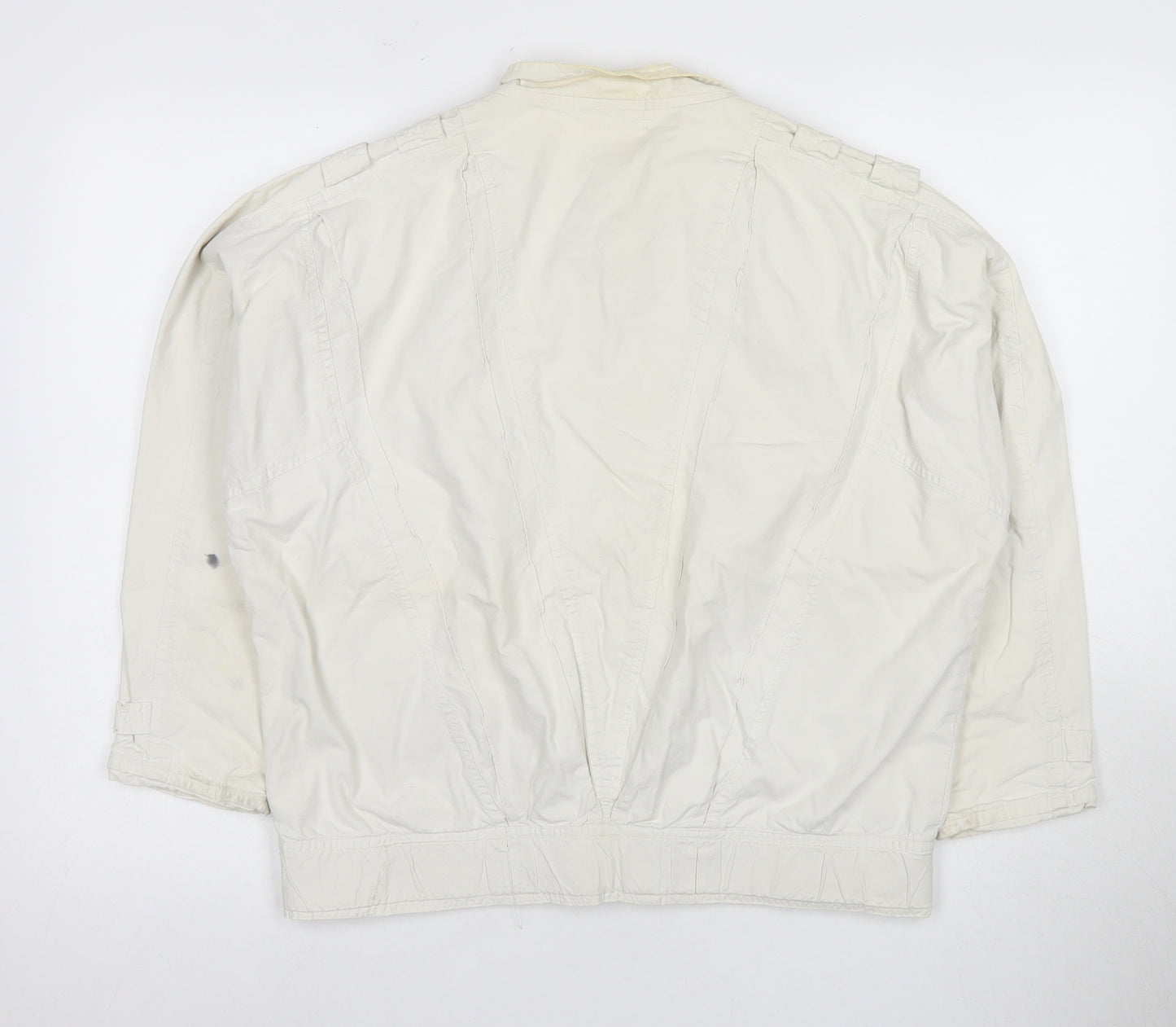 tus London Women's White Mid-Length Jacket M